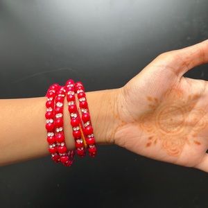 Red party bangles ❤️